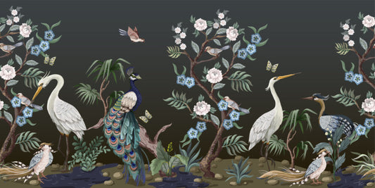Peacock dream chinoiserie