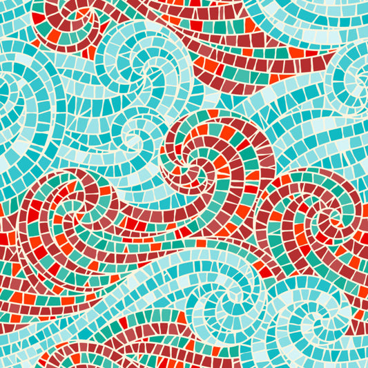 Swirly sea mosaic II