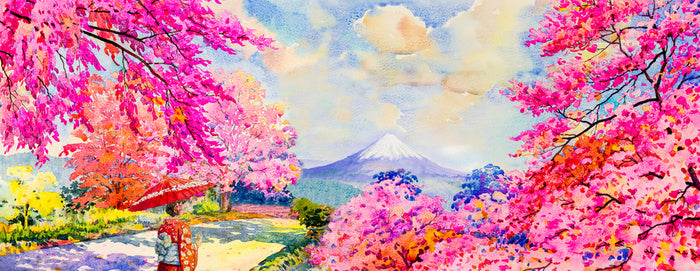Spring peak panorama