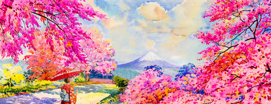 Spring peak panorama