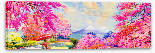 Spring peak panorama