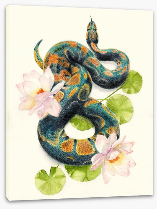 Snake in the lotus