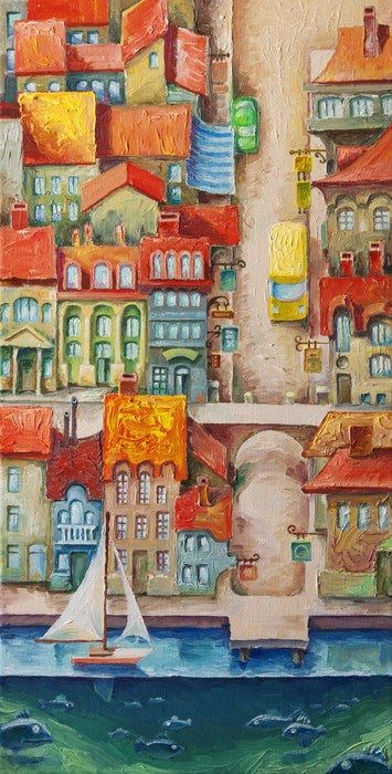 The seaside town