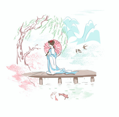 Parasol of pastels