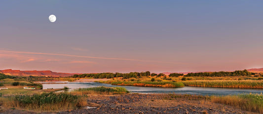 Orange River moon
