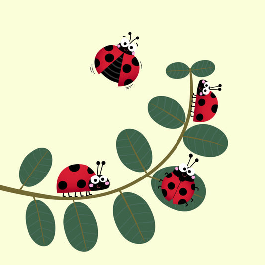 Ladybug leaves