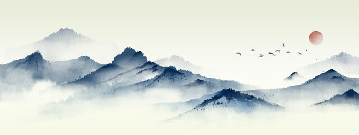 Mountain mist panorama
