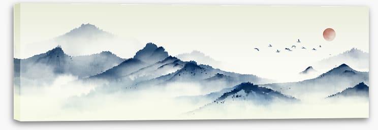 Mountain mist panorama