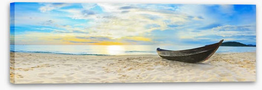 Wooden boat on the beach