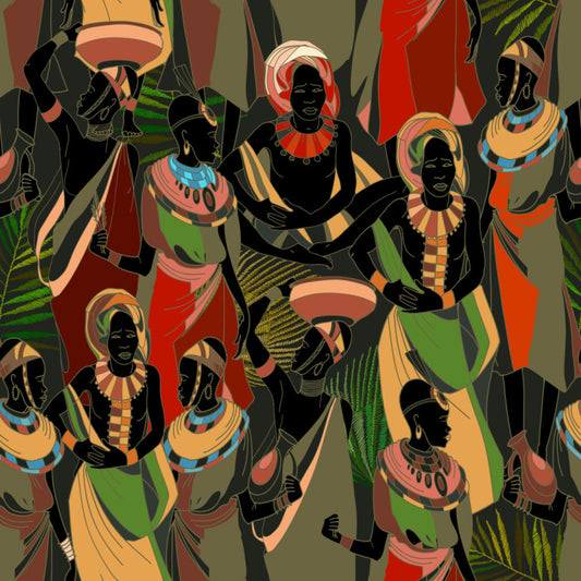 Gathering in green