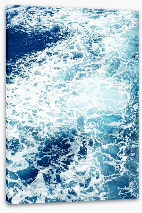 The churning sea