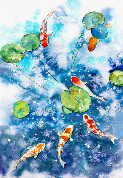 Koi aquarelle