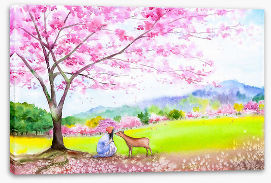 Under the cherry tree