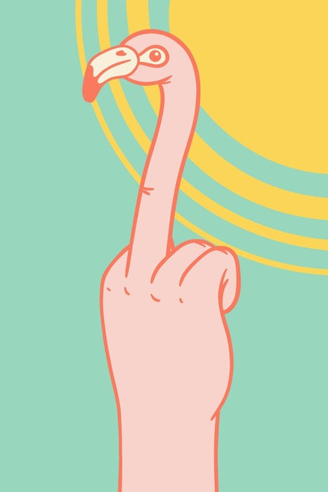 Finger flamingo