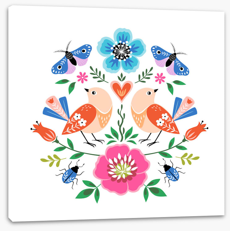 Bloom butterfly birds