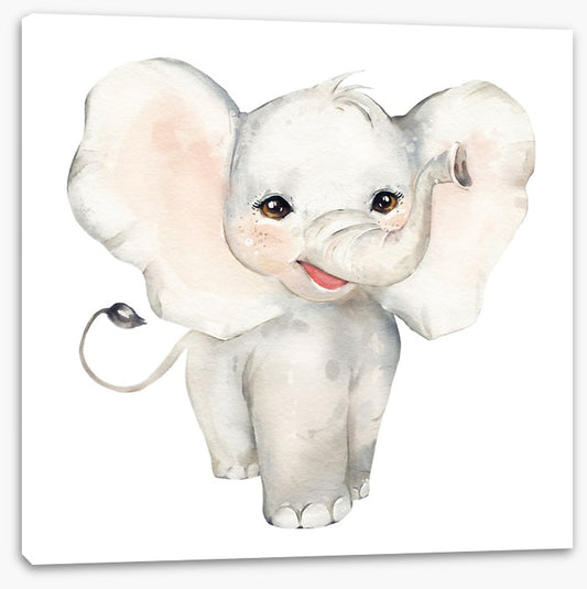 Elephant smiles