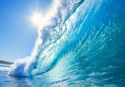 Blue ocean wave