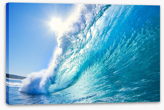 Blue ocean wave