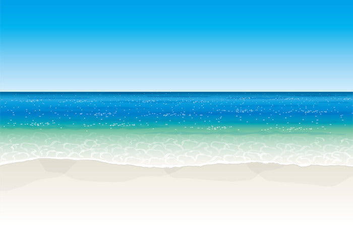 The glittering sea