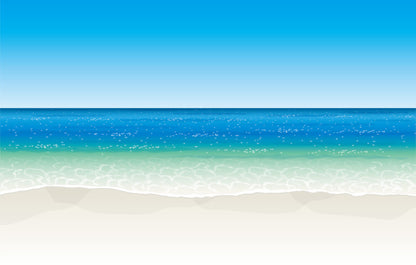 The glittering sea