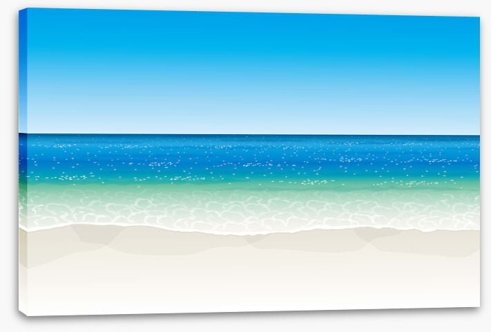 The glittering sea