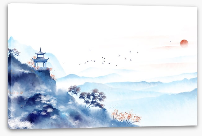 Maple mountain pagoda