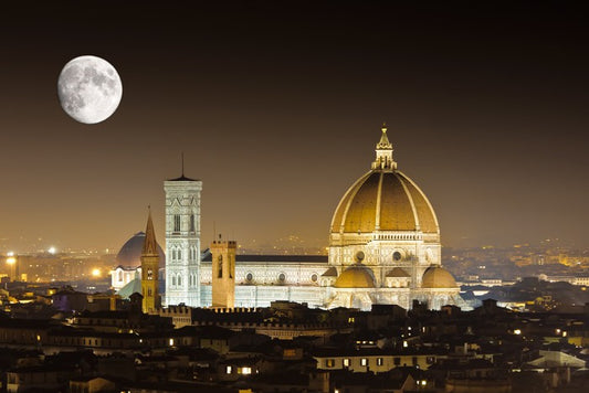 The moon over Florence
