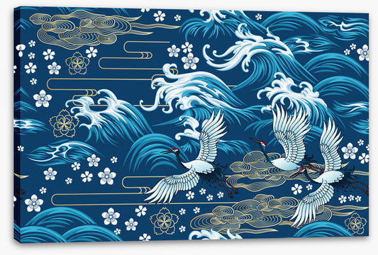 Swirling sea flight