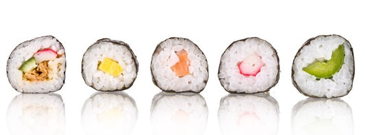 Sushi slice panoramic