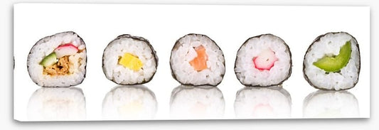 Sushi slice panoramic