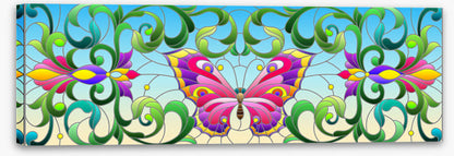 Butterfly leaves window