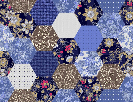 Moonlight blues patchwork