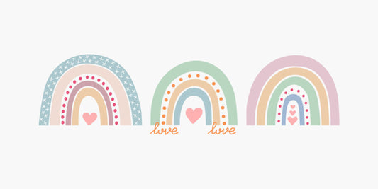 Rainbow love trio