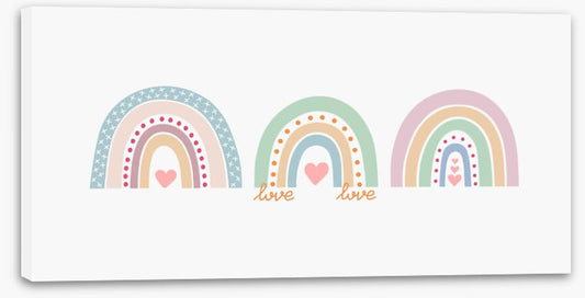 Rainbow love trio