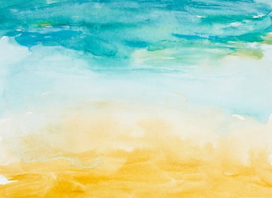 Beach days watercolour