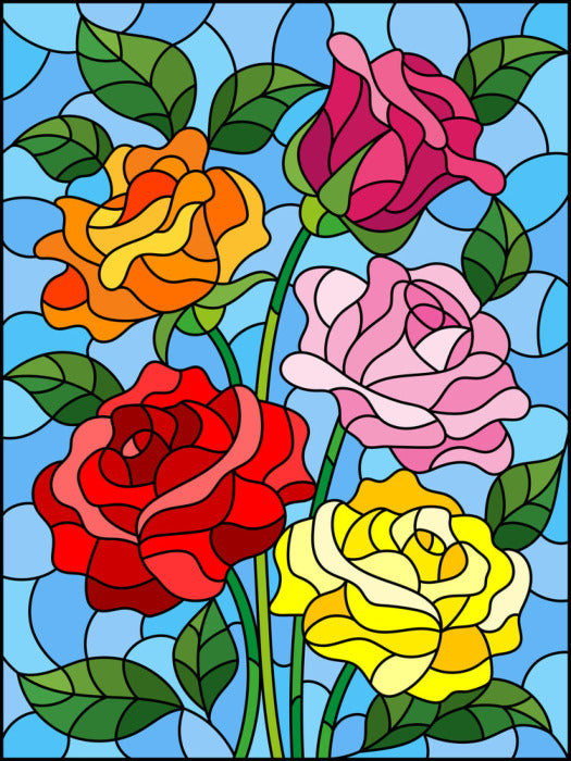 Rose bloom window