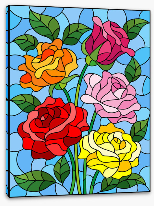 Rose bloom window