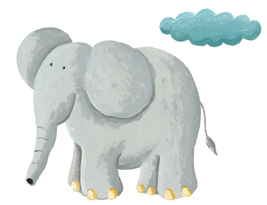 Elephant and rain cloud