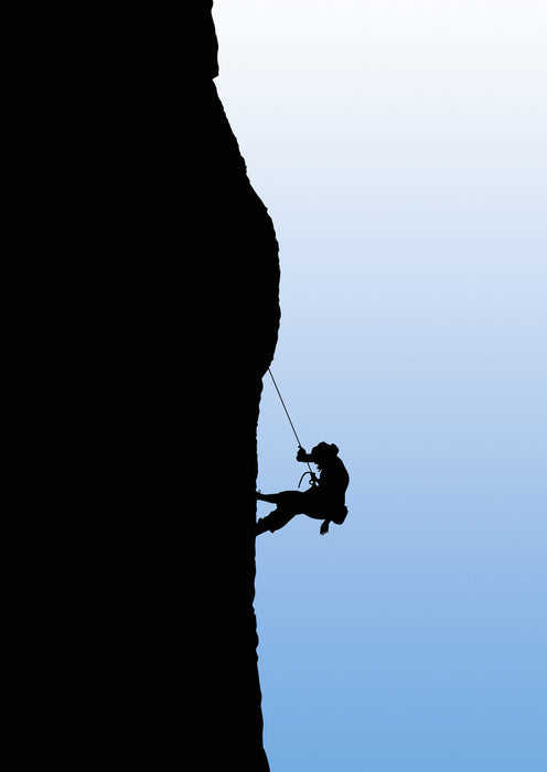 Man versus mountain