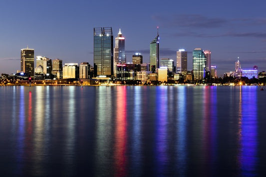 Perth light reflections