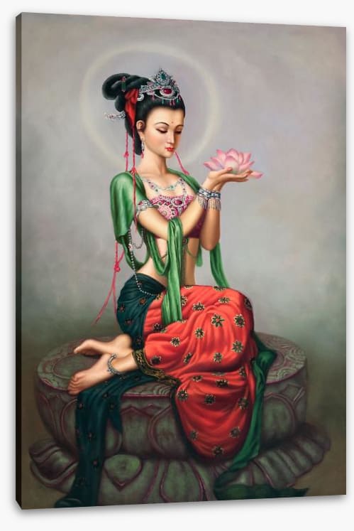 Holding the lotus I