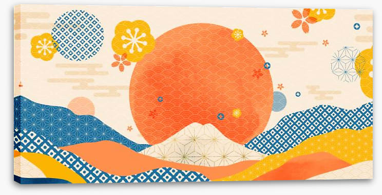 The sunset sea