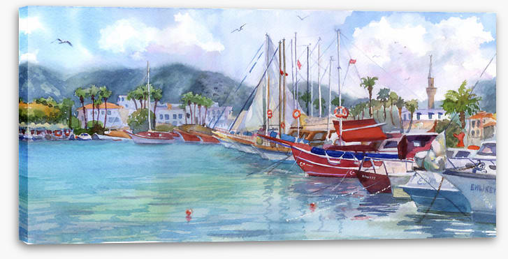 Yachts in the harbour