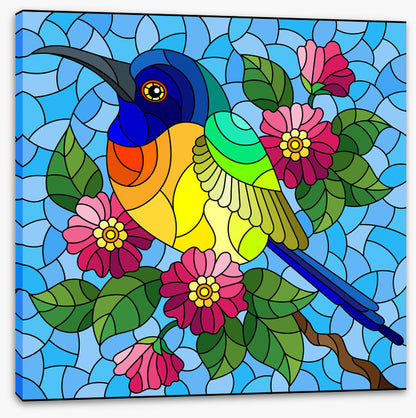 Blue sky bird window