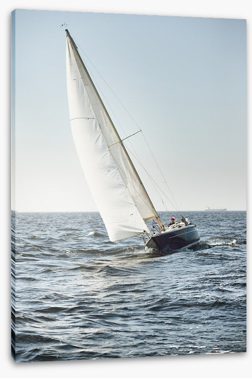 Heeled sloop