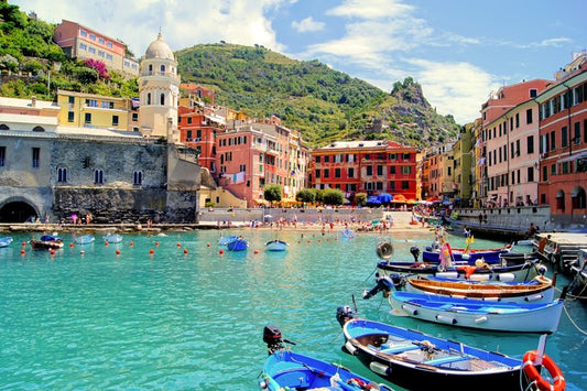 Colourful harbor at Vernazza