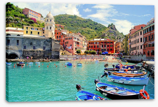 Colourful harbor at Vernazza