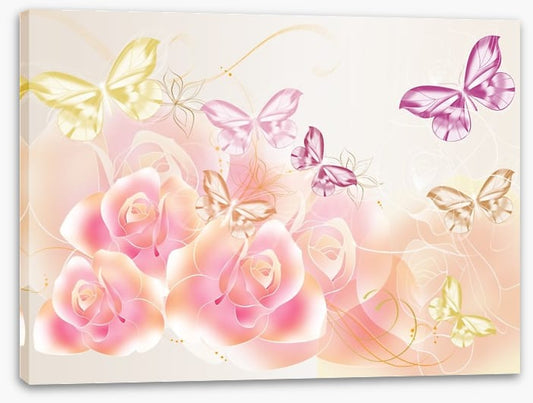 Pink petal buterflies