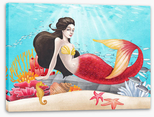 Red tail mermaid