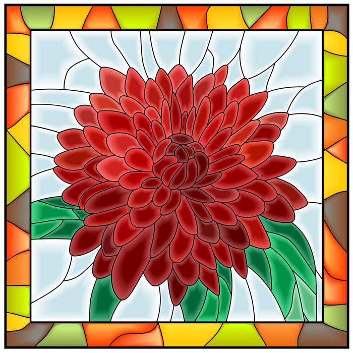 The chrysanthemum window